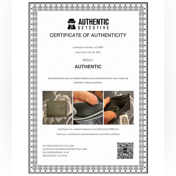 Authentic Gucci Black Rubber Effect Card Holder+COA - Picture 4 of 9